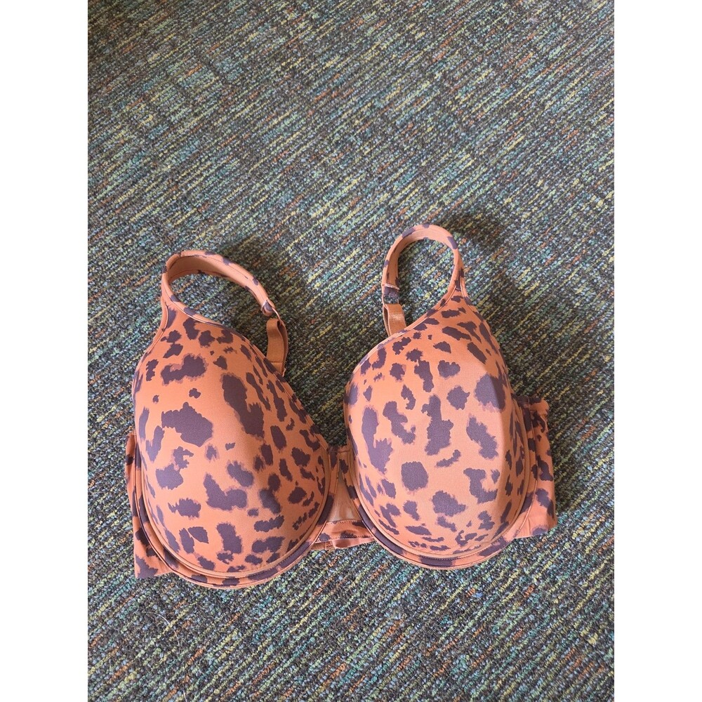 Underoutfit Ultimate Coverage Bra Leopard Print Underwire Size 40F